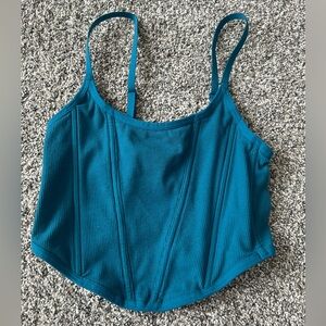 Target blue corset top